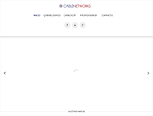 Tablet Screenshot of cablenetworks.com.mx